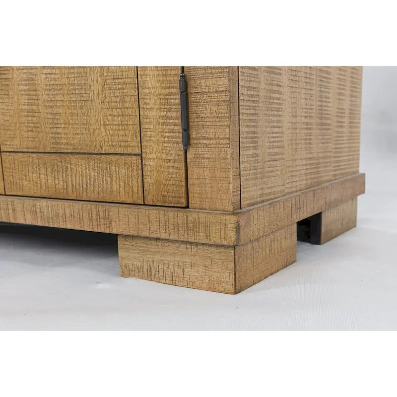 Buffet marron - 65,88cm de large x 19cm de profondeur x 36,13cm de haut