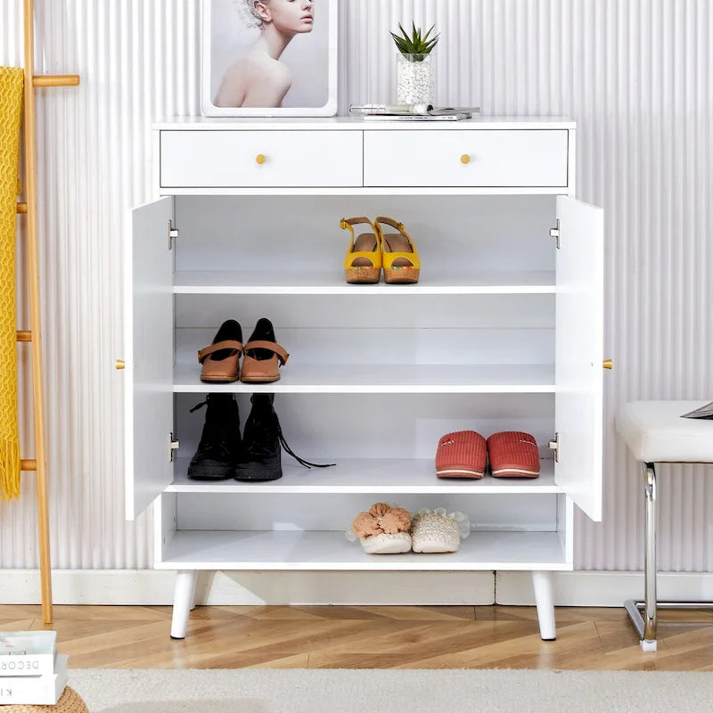 Meuble de rangement moderne minimaliste, meuble à chaussures en rotin, meuble haut de lit. Belle forme pour les couloirs et les salons