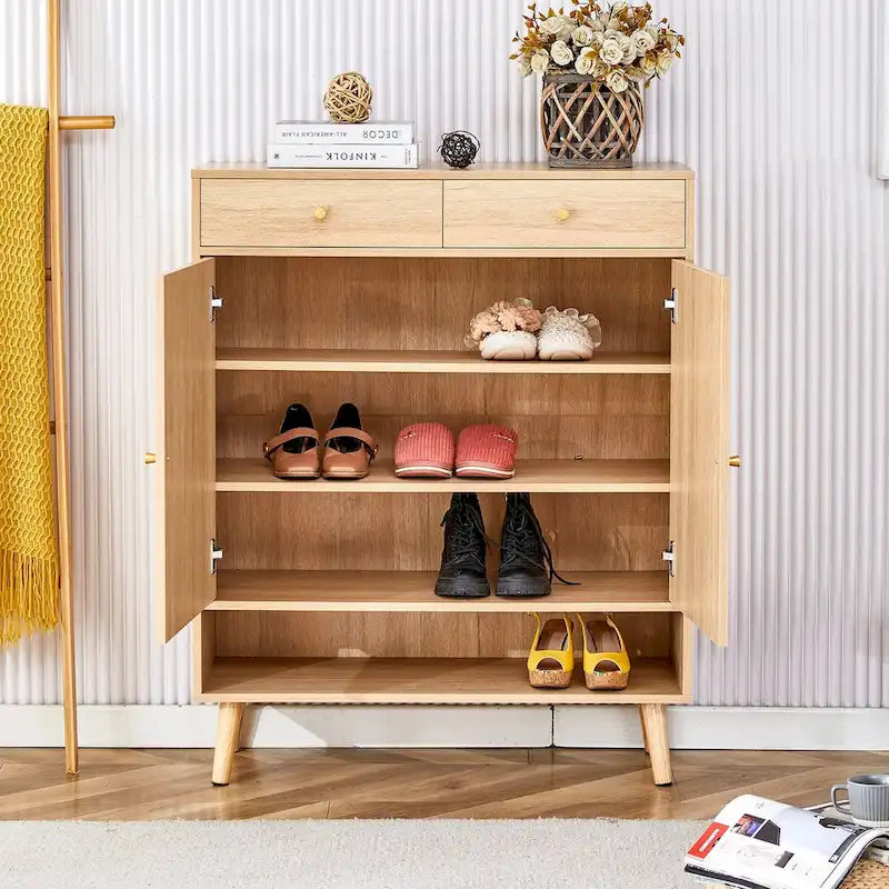 Meuble de rangement moderne minimaliste, meuble à chaussures en rotin, meuble haut de lit. Belle forme pour les couloirs et les salons