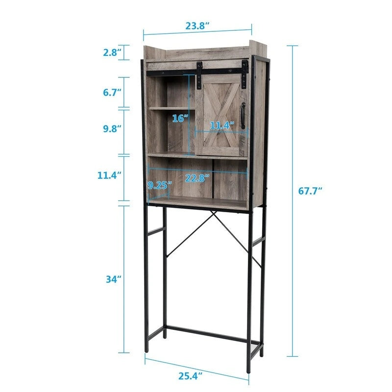 Meuble de rangement pour toilettes - 23,5 P x 64,5 L x 172 H cm