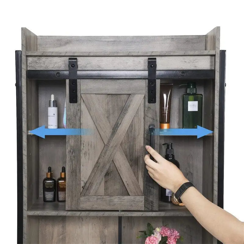 Meuble de rangement pour toilettes - 23,5 P x 64,5 L x 172 H cm
