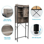 Meuble de rangement pour toilettes - 23,5 P x 64,5 L x 172 H cm