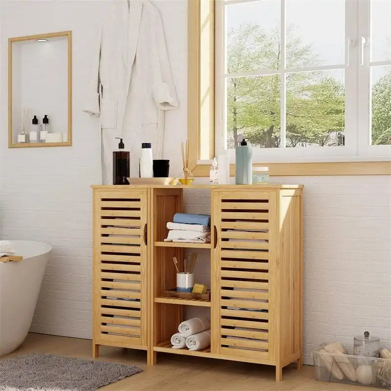 Meuble de salle de bain bas sur pied