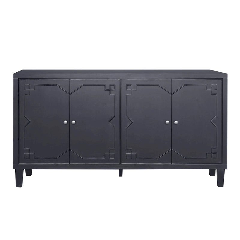 Buffet 4 portes avec portes de style oriental pour le salon