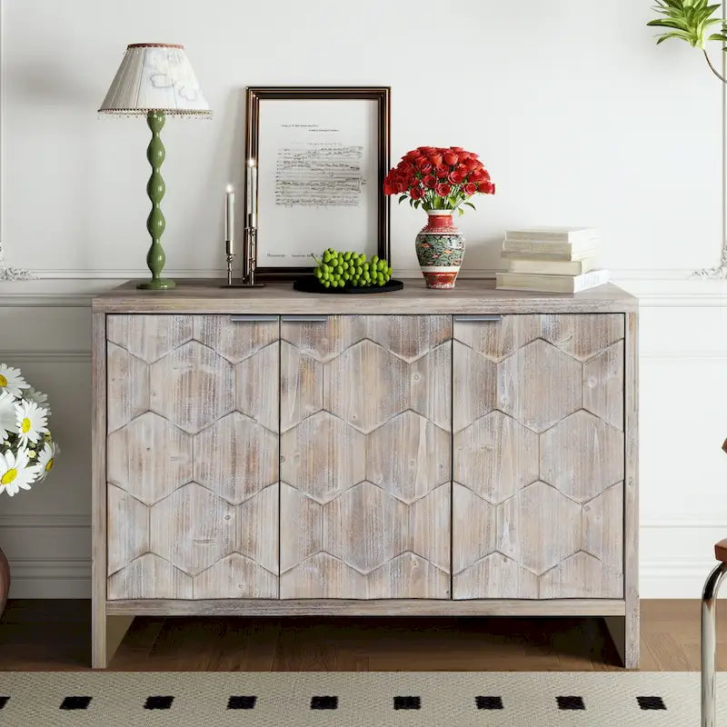 Buffet en bois de style fermier