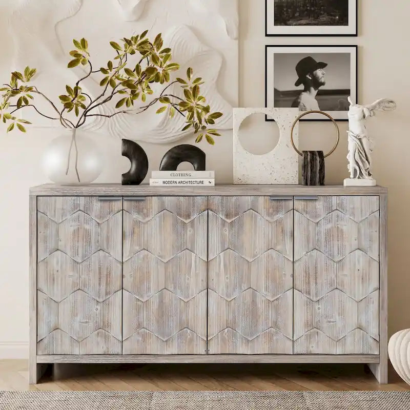 Buffet en bois de style fermier