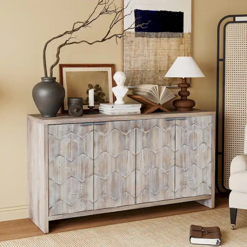 Buffet en bois de style fermier