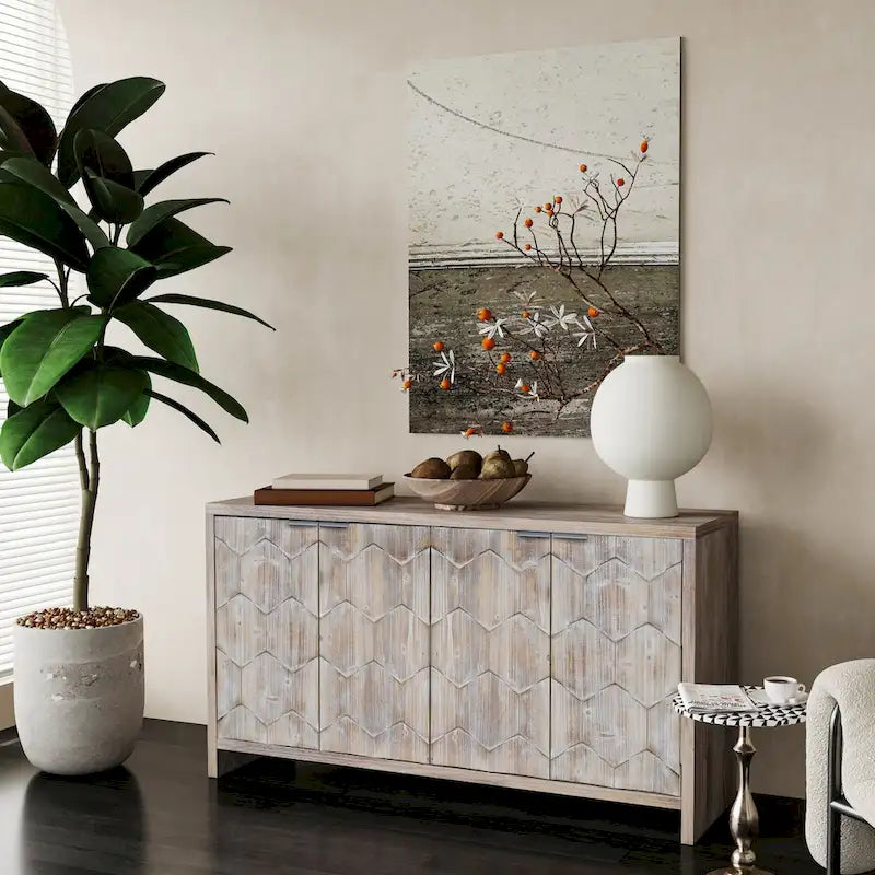 Buffet en bois de style fermier