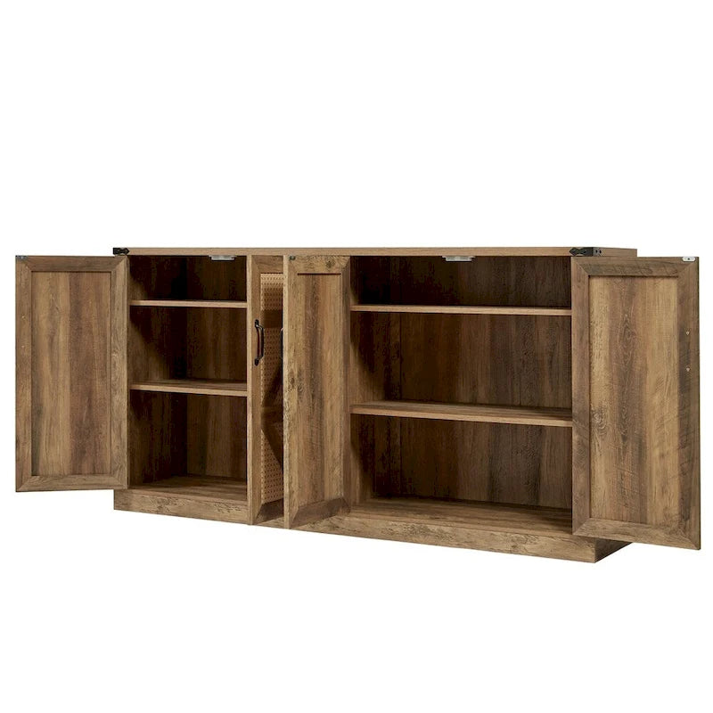 Bahut rotin-style campagnard porte de grange