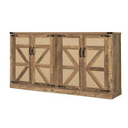 Bahut rotin-style campagnard porte de grange