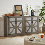 Bahut rotin-style campagnard porte de grange