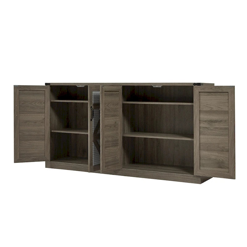 Bahut rotin-style campagnard porte de grange