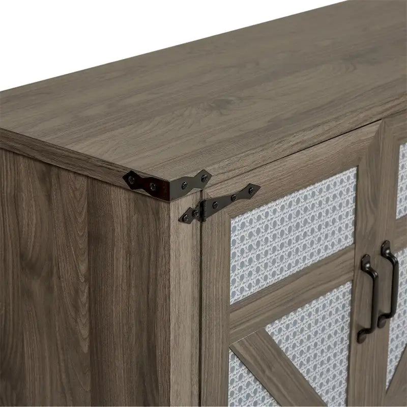 Bahut rotin-style campagnard porte de grange